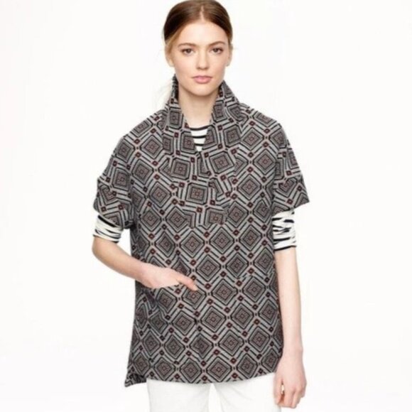 J.Crew Collection Jacquard Popover Size XXS - Picture 2 of 12